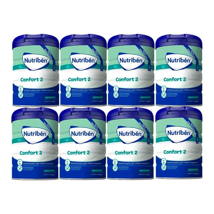 Nutribén Confort 2 Milch Fortsetzung, 8 x 800 Gramm