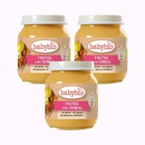 Babybio Früchte mit Müsli, Packung 3 x 130 Gramm