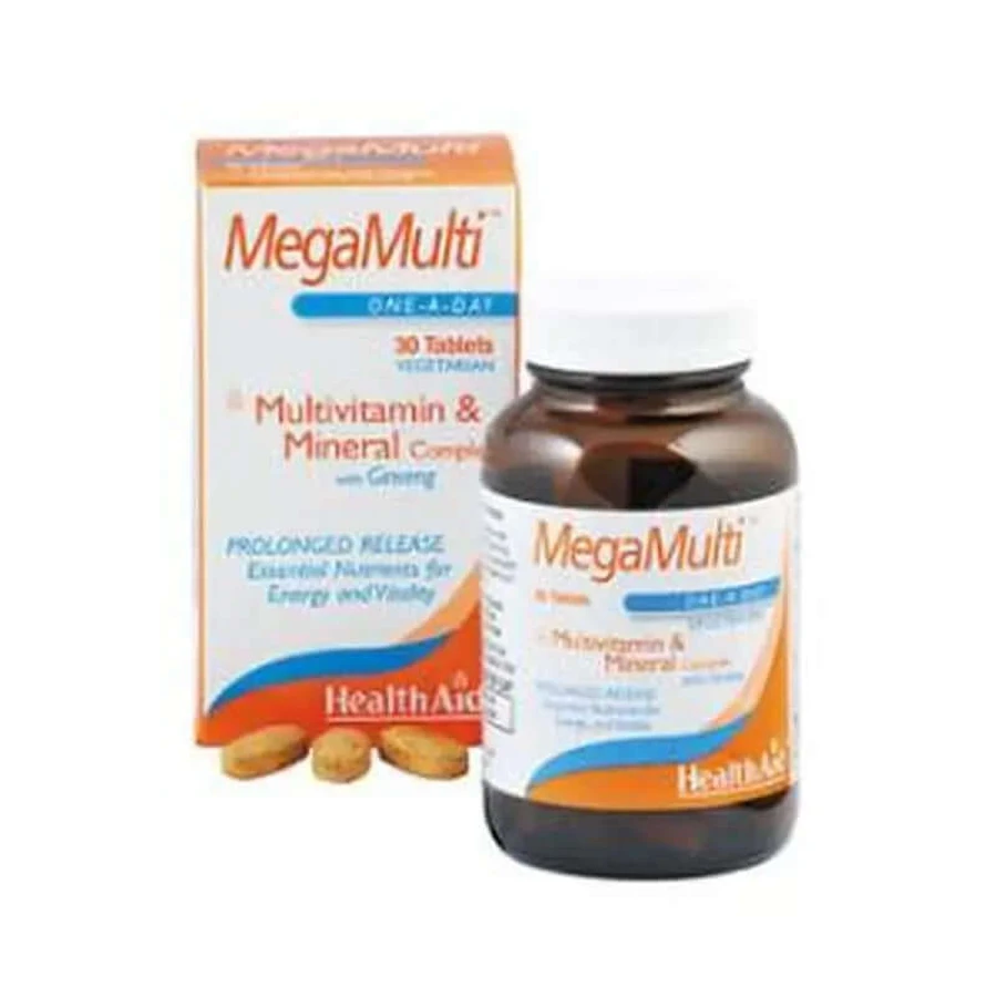 Health Aid Megamulti Con Ginseng 30Comp