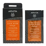 APIVITA Glanz & Vitalität Haarmaske mit Orange & Honig