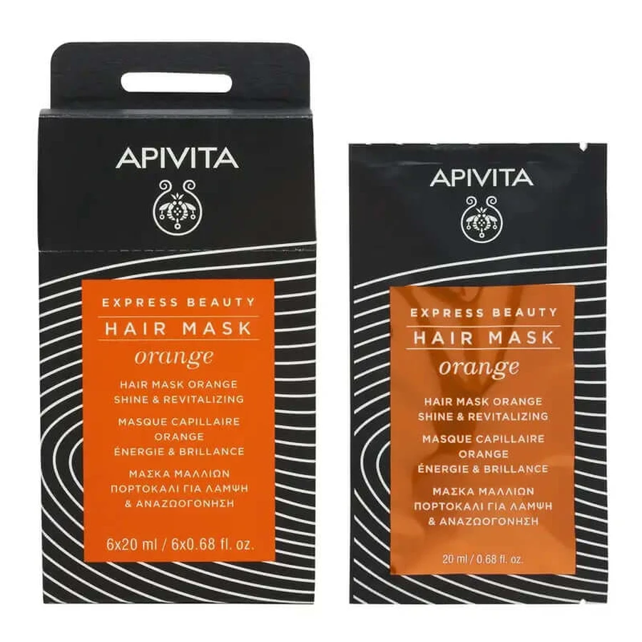APIVITA Glans & Vitaliteit Haarmasker met Sinaasappel & Honing