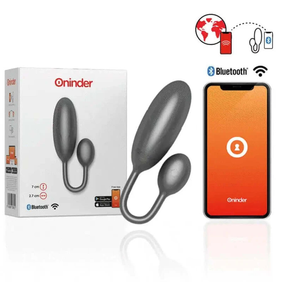 Oninder Denver Huevo Vibrador Negro 7 X 2.7 Cm