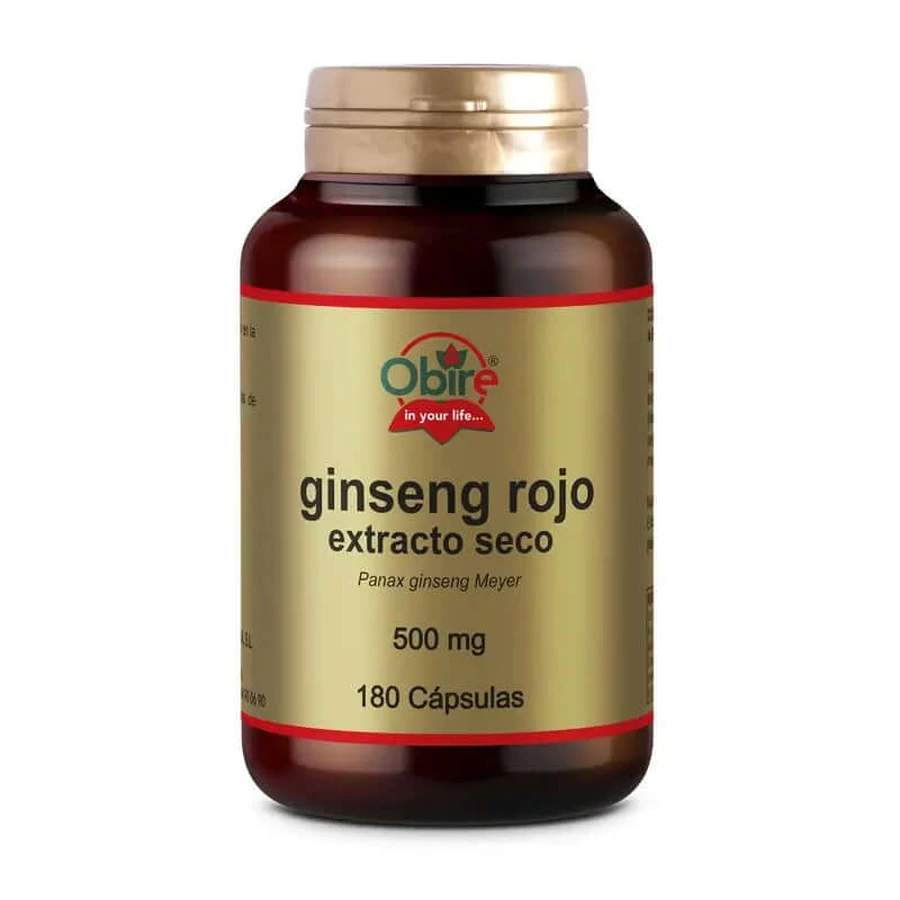 Obire Ginseng Rojo 500 Mg. (Ext. Seco) 180 Capsulas