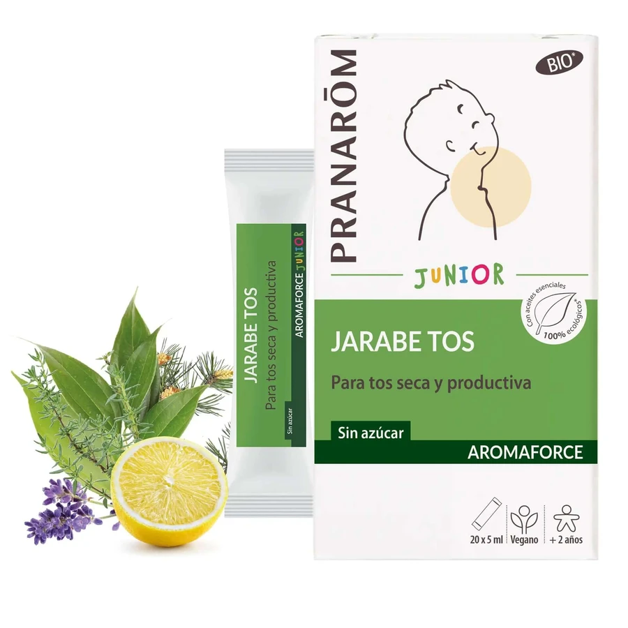 Pranarom Aromaforce Junior Hoestsiroop Bio, 20 x 5 ml