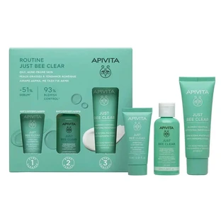 Apivita Just Bee Clear + Reinigingsgel 15Ml + Reinigingslotion 50Ml