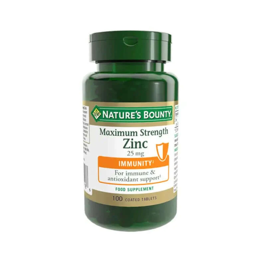 Nature'S Bounty Zink maximale Stärke 25 mg - 100 Filmtabletten