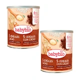 Babybio 5 Müsli mit Kakao, Packung 2 x 220 Gramm