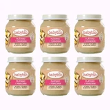 Babybio Apfel-Banane, Packung 6 x 130 gr