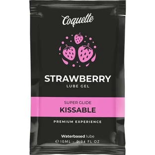 Coquette Cosmetics Desire Pocket Glijmiddel Kusbaar Glijmiddel op Waterbasis Aardbei 10 Ml