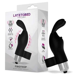 Latetobed Vibratoare Bala Vibradora Cu Siicona Bunny Negru