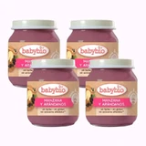 Babybio Pommes myrtilles, paquet de 4 myrtilles, 130g