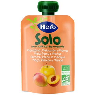 Hero Baby Hero Baby Sachet Solo Appel Perzik en Mango Eco Hb Solo 100G