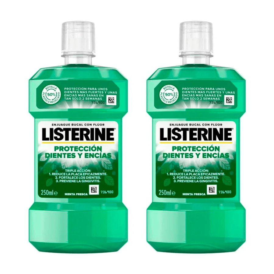 Listerine Duplo - Tand & tandvlees mondspoeling, 2 x 250 ml