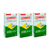 Corega Triplo Ultra Adhesivo Polvo, 3 x 50 gr