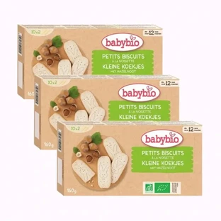 Babybio Haselnuss Wachstumskekse, Packung 3 x 160 g