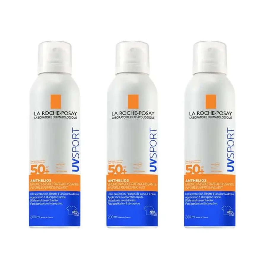 La Roche Posay Anthelios Uv Sport Invisible Refreshing Mist Spf50+ , 3X200 Ml