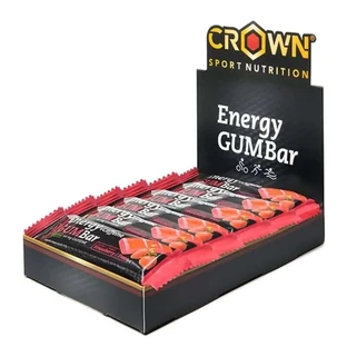 Crown Sport Nutrition Energiereep Aardbei + Cafeïne , 12 x 30 gram