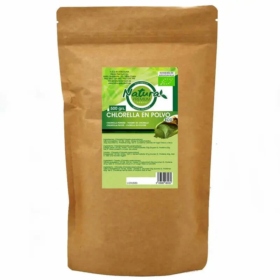 Natura Premium Chlorella Bio Poeder , 500 gr