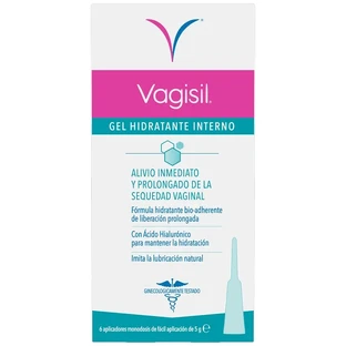 Vagisil Inwendige Hydraterende Gel 6 Applicators 5 ml