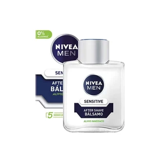 Nivea Men After Shave Sensitive Balsem 0% Alcohol Flesje, 100 ml