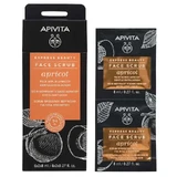 Apivita Express Beauty Abrikozen Scrub, 2x8 ml