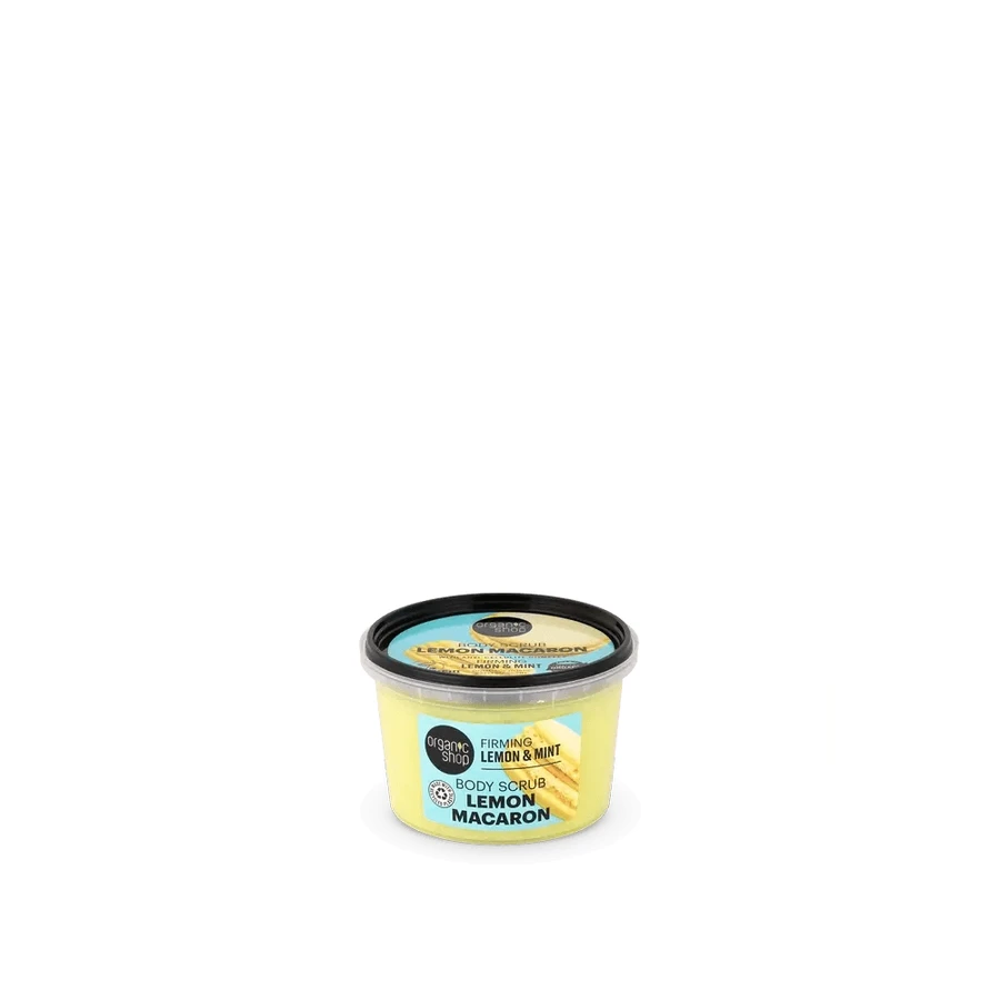 Organic Shop Verstevigende Lichaamsscrub Citroen Macaron , 250 ml