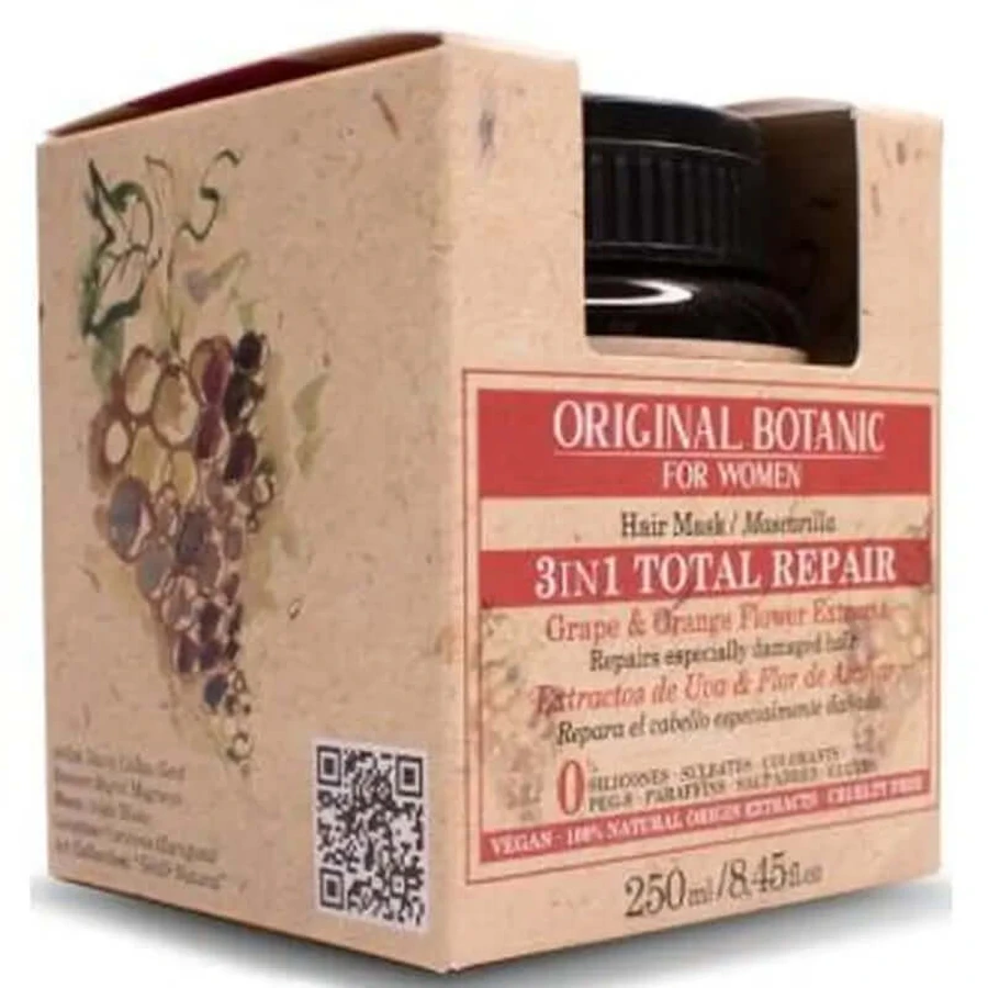 Original Botanic Total Repair Mask Women 3 In 1 Damaged 250 Gr