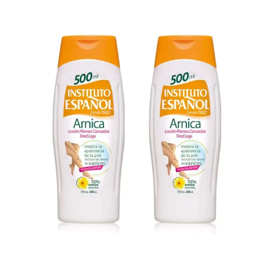 Pachet Instituto Español Loțiune Arnica pentru picioare obosite , 2x500 ml