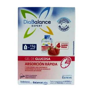 Diabalance Expert Glukose-Gel Schnelle Aufnahme, 4 Portionsbeutel