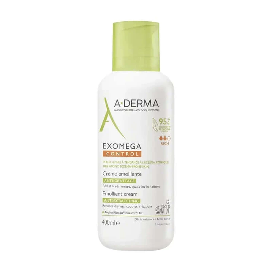 A-Derma Exomega Control Emolliërende Crème, 400 ml