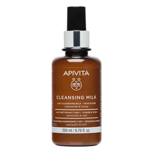 APIVITA Leche Limpiadora 3 En 1 Facial & Ojos con Camomila & Miel 200 ml