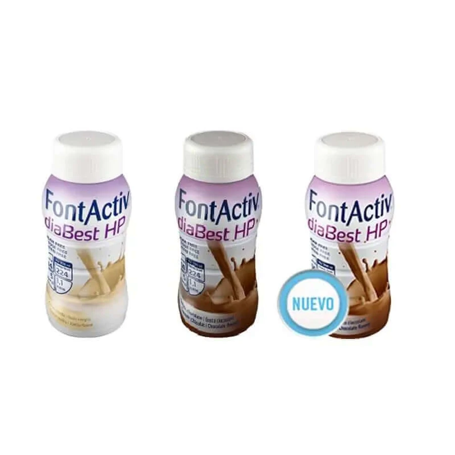 FontActiv Diabest Hp 8 Vanilla Flavor x 200 ml + 8 Chocolate Flavor x 200 ml + 8 Coffee Flavor x 200 ml