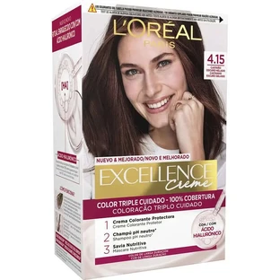 L'Oréal Paris Excellence Creme Permanente Haarkleuring - Tint 4.15 Donker Ijzig Bruin