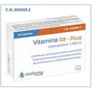 Vitalfarma Vitamin D3 25Mcg (1000Ui) 30Cap