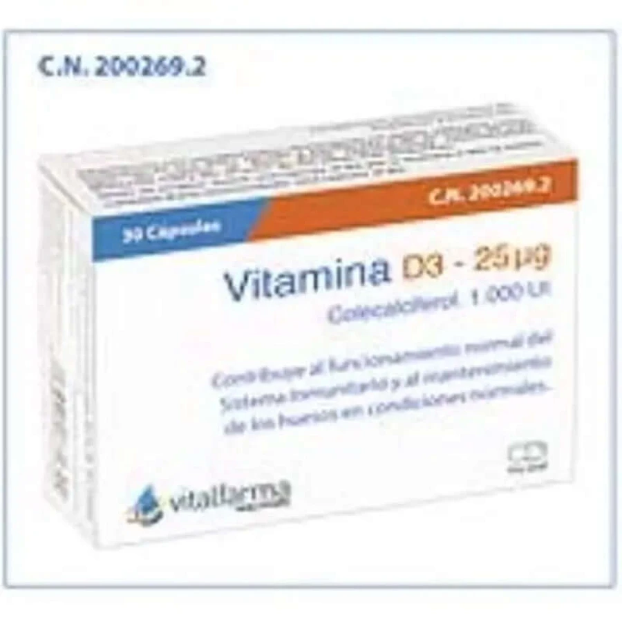 Vitalfarma Vitamin D3 25Mcg (1000Ui) 30Cap