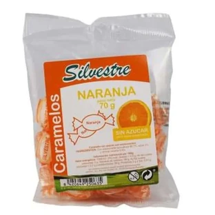 Silvestre Bonbons à l'orange non sucrés 70Gr