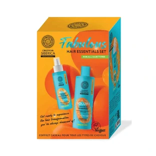 Natura Siberica Fabulous Hair Essentials Set Volumegevende Shampoo, 400 Ml + Multifunctioneel Serum, 200 Ml