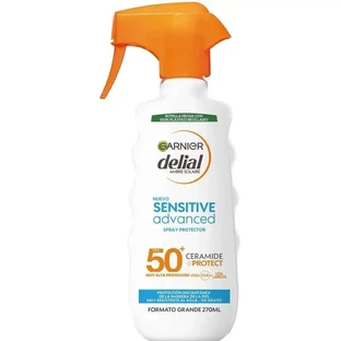 Garnier Delial Sensitive Advanced Ip50+ Spray protecteur pour les peaux claires, sensibles et intolérantes au soleil, 270 ml