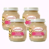 Babybio Pomme Banane, paquet de 4 x 130 gr