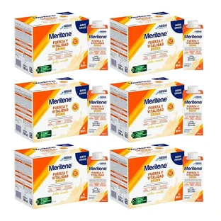 Meritene Strength & Vitality Drink Vanilla, Pack 6 Boxes 6 x 180 ml