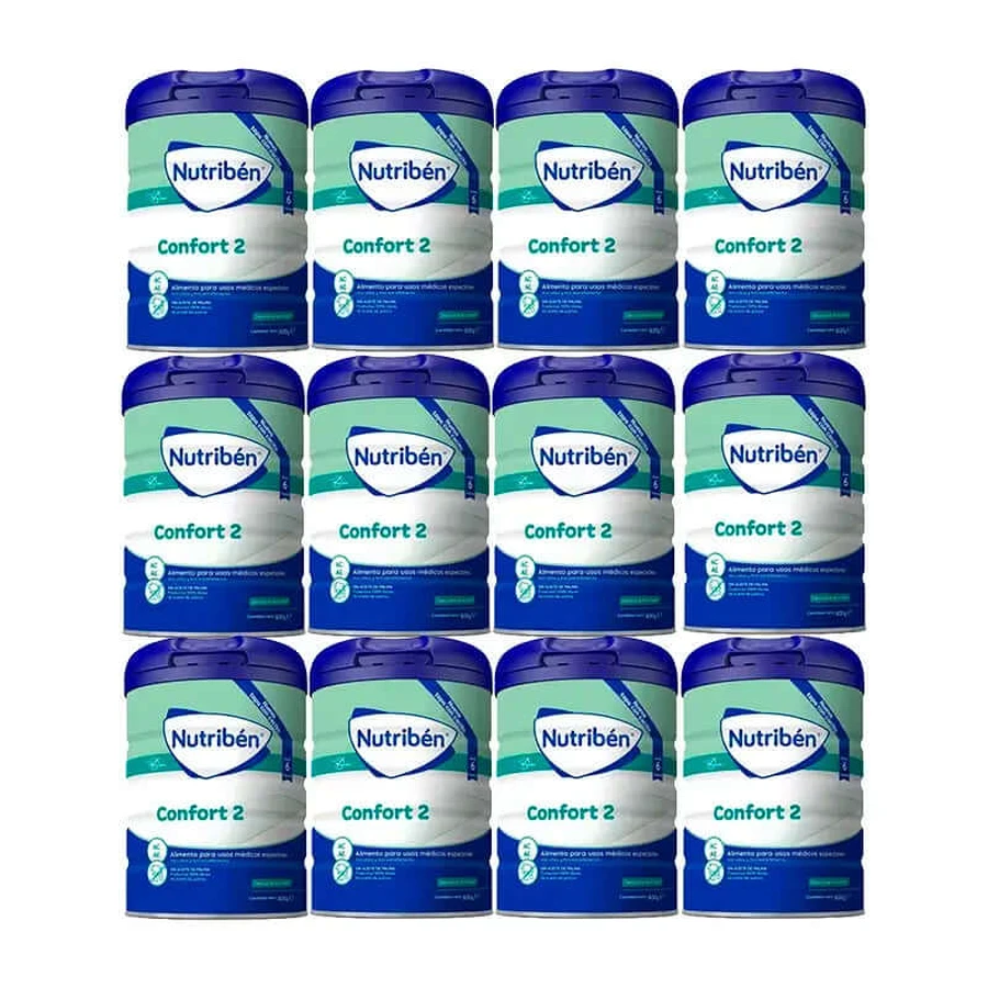 Nutribén Confort 2 Leche Continuación, 12 x 800 gr
