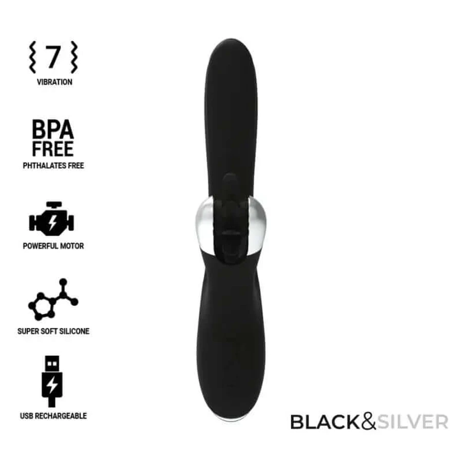 Black&Silver Bunny Johnny Vibrator Vibe