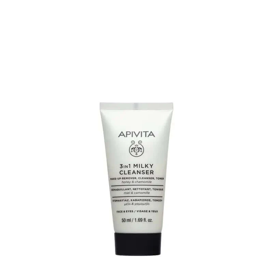 Apivita Reinigingsmelk 3 In 1, 50 ml