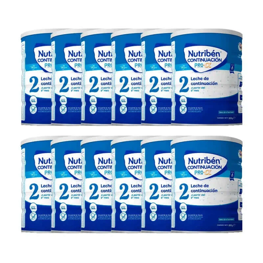 Nutribén Pro-Alfa 2 Melk Vervolg, 12 X 800 gr