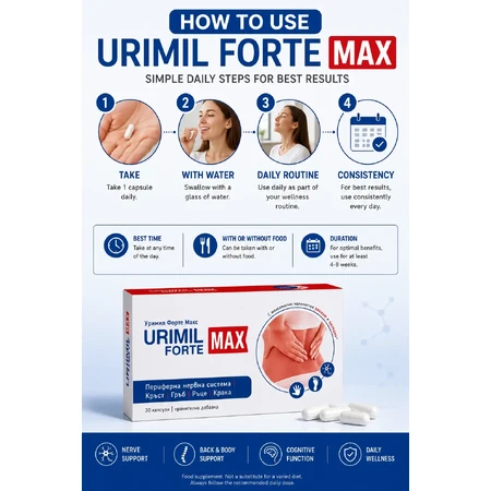 Urimil Forte Max, 30 Kapseln, Naturpharma
