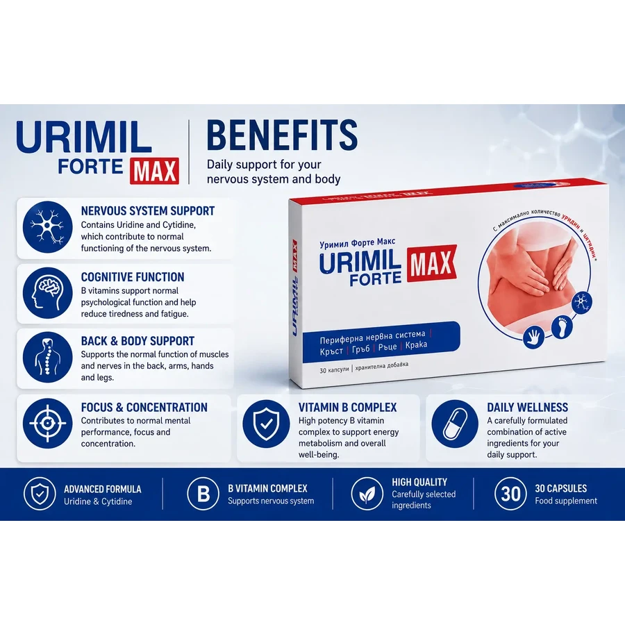 Urimil Forte Max, 30 Kapseln, Naturpharma
