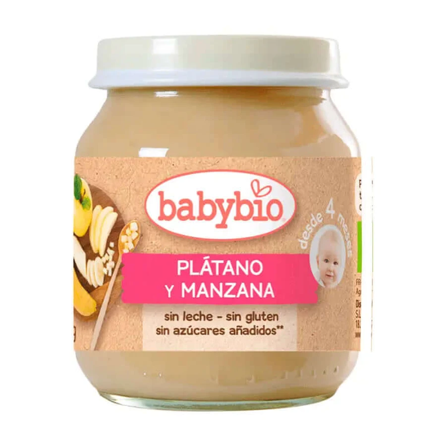 Babybio Banane et Pomme - 130 grammes