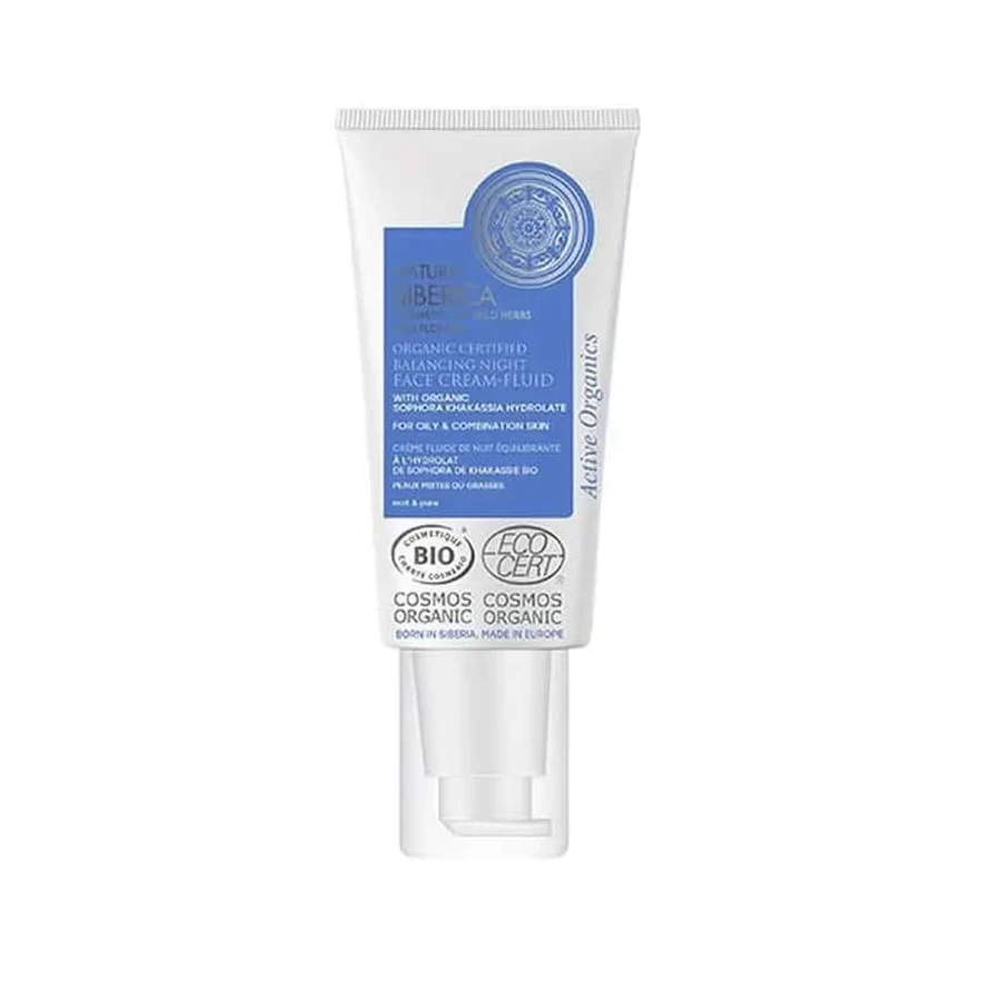 Natura Siberica Ns Gezichtsbehandelingen Nieuwe Balancerende Nacht Gezichtscrème Vette Gemengde Huid Na, 50 ml