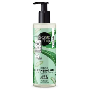 Organic Shop Sanftes Reinigungsgel für alle Hauttypen Avocado und Aloe von Organic Shop, 200 ml