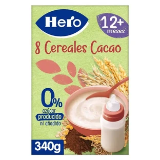 Hero Baby Graan 8 Granen Met Cacao 340G
